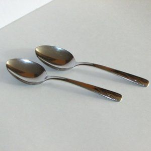 Oneida Oceanic 2 Vintage Stainless Tablespoons 8" Serving Spoons Cutlery